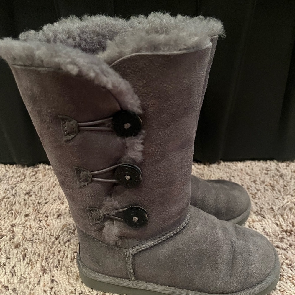 Girls Gray UGG Boots